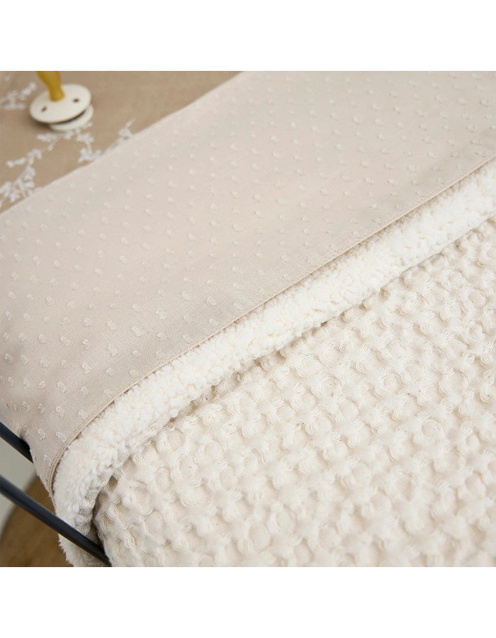Meyco Κουβέρτα Waffle Teddy Nature 100x150cm  |  MEY-218.000.67.02