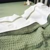 Meyco Κουβέρτα Waffle Teddy Olive Green 100x150cm  |  MEY-218.000.68.02