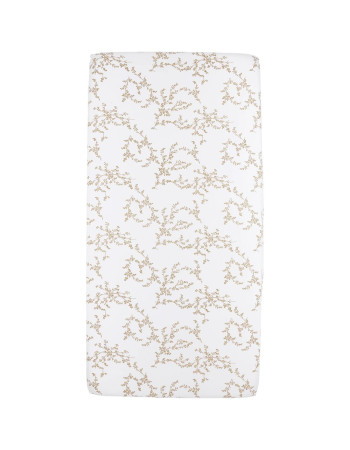 Meyco Σεντόνι με Λάστιχο Jersey Branches Sand 70×140/150cm  |  MEY-264.156.33.05A