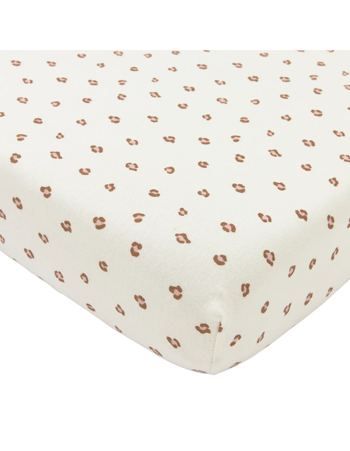 Meyco Σεντόνι με Λάστιχο Jersey Mini Panther Soft Pink 70×140/150cm