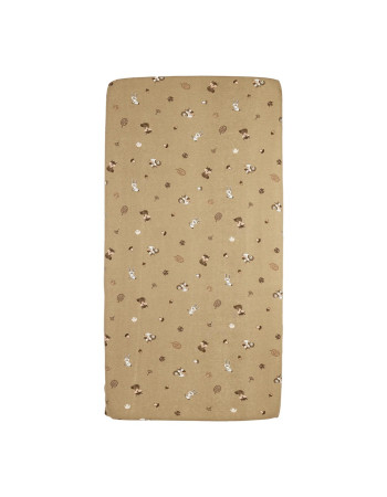 Meyco Σεντόνι με Λάστιχο Jersey Forest Animals Sand 70×140/150cm  |  MEY-264.165.33.05A