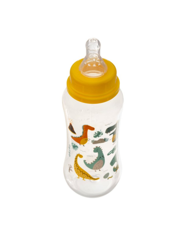 Μπιμπερό με θηλή σιλικόνης 250ml 0m  Dinos