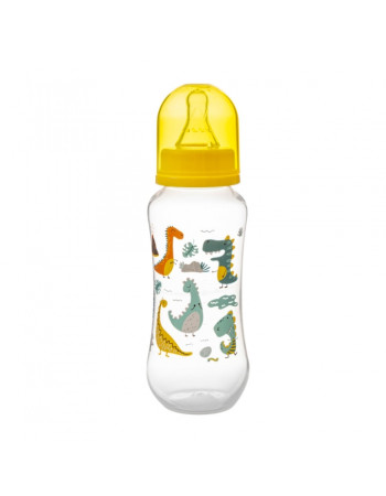 Μπιμπερό με θηλή σιλικόνης 250ml 0m  Dinos