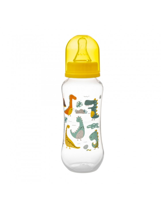 Μπιμπερό με θηλή σιλικόνης 250ml 0m  Dinos