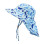 Flapjack Cape Sunhat UPF50  Dolphin/Jellyfish - SMALL 6 mo-2 yrs  |  FJKCH201S