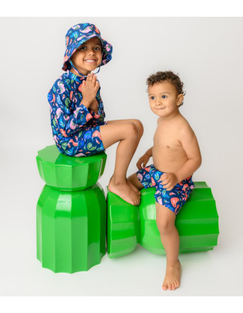 Σετ UV Μαγιώ Πάνα Bucket Καπέλο Μπλούζα Walrus - 12-24m  |  ZOO16022-12-24M