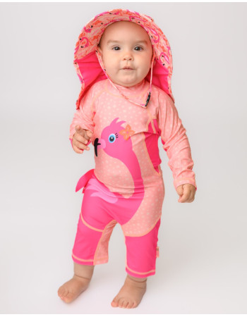 Zoocchini Surf Suit UPF50 Franny the Flamingo - 12-24m  |  ZOO12424-12-24M