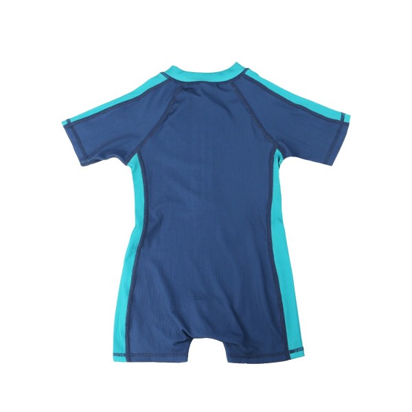 Zoocchini Κοντομάνικο Surf Suit με Στάμπα Walrus/Dark Blue - 12-24m