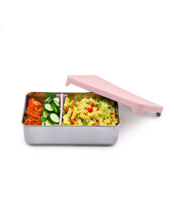 Melii – Stainless Steel Bento 2 θέσεων 740ml Ροζ  |  MEL22200