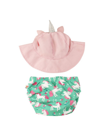 Σετ Μαγιό και Καπέλο UPF50  Unity the Unicorn - 6-12m  |  ZOO12023M