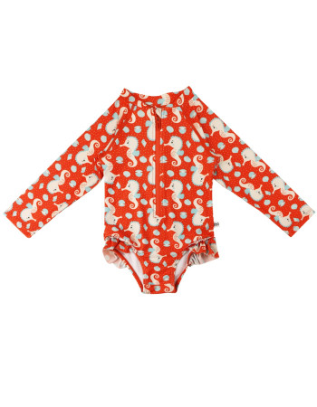 Zoocchini Ολόσωμο Μαγιώ με Μανίκια UV Sally the Seahorse - 12-24m  |  ZOO12604-12-24M