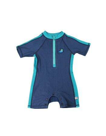 Zoocchini Κοντομάνικο Surf Suit με Στάμπα Walrus/Dark Blue 