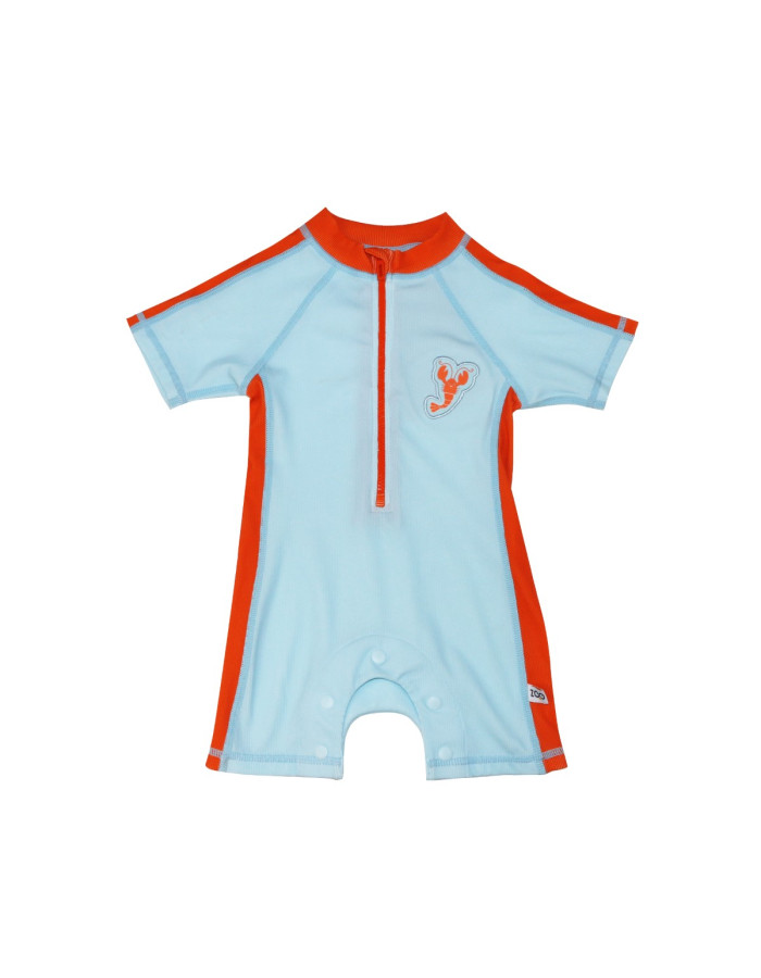 Zoocchini Κοντομάνικο Surf Suit με Στάμπα Lobster/Light Blue