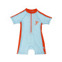 Zoocchini Κοντομάνικο Surf Suit με Στάμπα Lobster/Light Blue - 12-24m  |  ZOO12804-12-24M