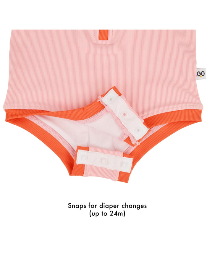 Zoocchini Ολόσωμο Μαγιώ με Στάμπα Strawberry/Pink-Red