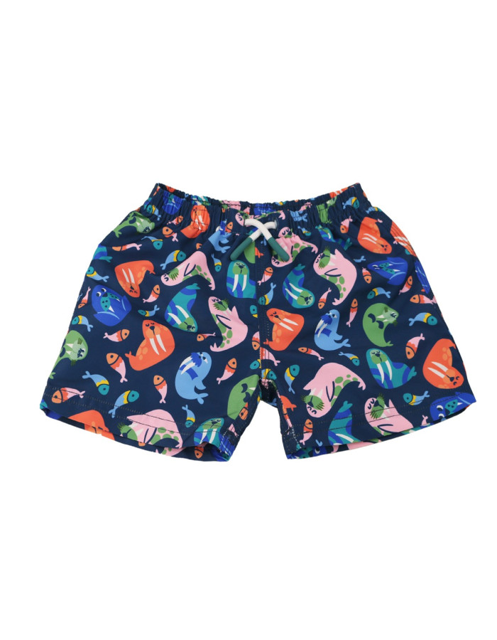 Zoocchini Παιδικό Μαγιώ Σορτς Wally the Walrus
