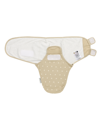 Meyco Swaddle Sweet Heart Sand 0-3 μηνών | MEY-155.225.CU.01A Meyco Swaddle Sweet Heart Sand 0-3 μηνών | MEY-155.225.CU.01A