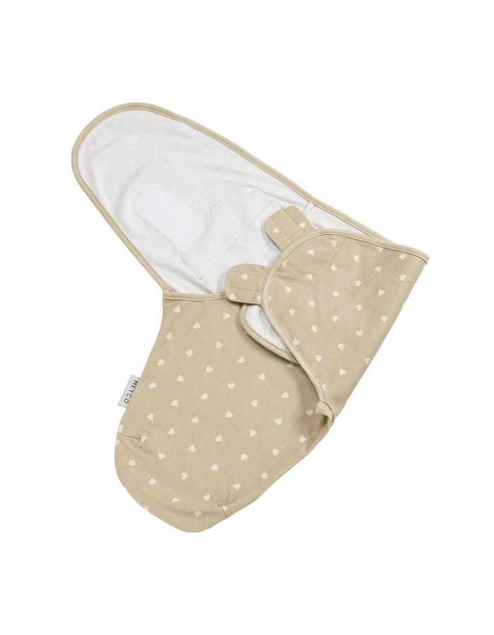 Meyco Swaddle Sweet Heart Sand 0-3 μηνών | MEY-155.225.CU.01A Meyco Swaddle Sweet Heart Sand 0-3 μηνών | MEY-155.225.CU.01A