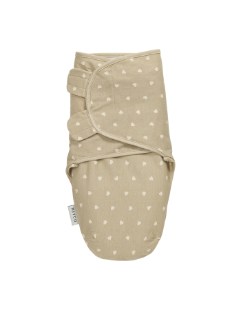 Meyco Swaddle Sweet Heart Sand 0-3 μηνών  |  MEY-155.225.CU.01A