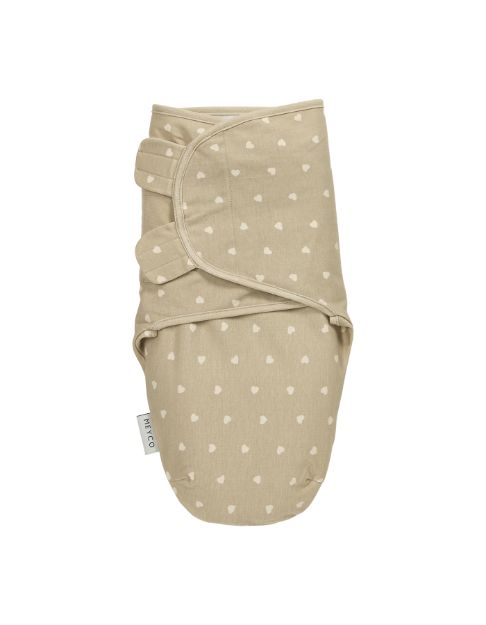 Meyco Swaddle Sweet Heart Sand 0-3 μηνών | MEY-155.225.CU.01A Meyco Swaddle Sweet Heart Sand 0-3 μηνών | MEY-155.225.CU.01A
