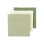 Meyco Σετ 100% Βαμβακερές Μουσελίνες 70x70cm (3 τμχ.) - Natural/Soft Olive/Olive Green  |  MEY-152.000.CP.04.M3