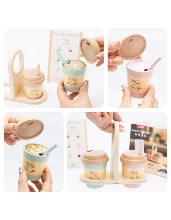 Ξύλινο Σετ Καφέ Coffee to Go  |  UMU1369