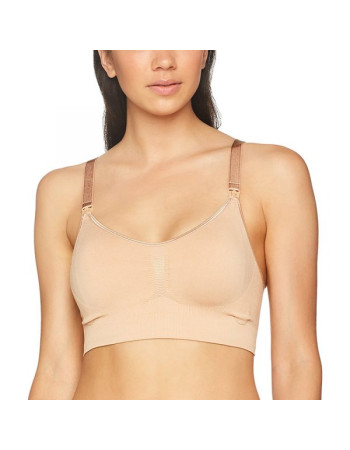 Carriwell Σουτιέν Θηλασμού χωρίς Ραφές / Seamless Nursing Bra - ΜΠΕΖ - S/M  |  CW305511
