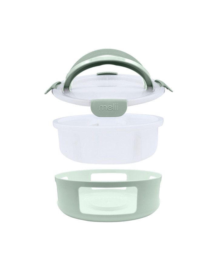 Melii – Στρογγυλό Snackle Box με Χωρίσματα Sage | MEL26320 Melii – Στρογγυλό Snackle Box με Χωρίσματα Sage | MEL26320
