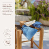 Meyco Πετσετάκια Λαβέτες Πακέτο των 6 Natural/jeans blue/indigo (30x30cm)  |  MEY-167.000.CW.02E