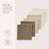 Meyco Πετσετάκια Λαβέτες Πακέτο των 6 Natural/Soft Sand/Taupe (30x30cm) | MEY-167.000.DB.02E Meyco Πετσετάκια Λαβέτες Πακέτο των 6 Natural/Soft Sand/Taupe (30x30cm) | MEY-167.000.DB.02E
