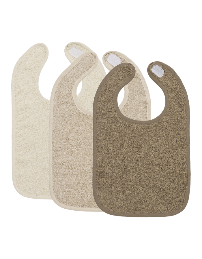 Meyco Σετ 3 Σαλιάρες  Natural/Soft Sand/Taupe  |  MEY-240.000.DB.02C
