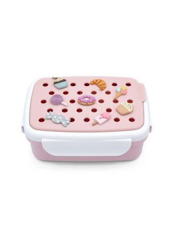 Melii – Bento Φαγητοδοχείο με Charms Ροζ  |  MEL27620