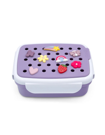 Melii – Bento Φαγητοδοχείο με Charms Μωβ  |  MEL27630