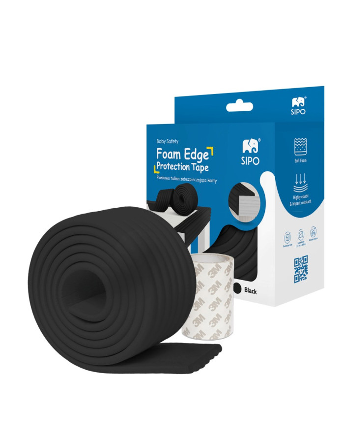 Sipo Αφρώδης Προστατευτική Ταινία L Shape – Black  |  SIP-SBS-T11-L30