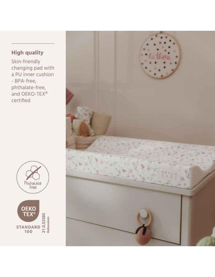 Meyco Μαλακή Αλλαξιέρα Μωρού Flower Multicolour 50x70cm  |  MEY-294.254.00.01