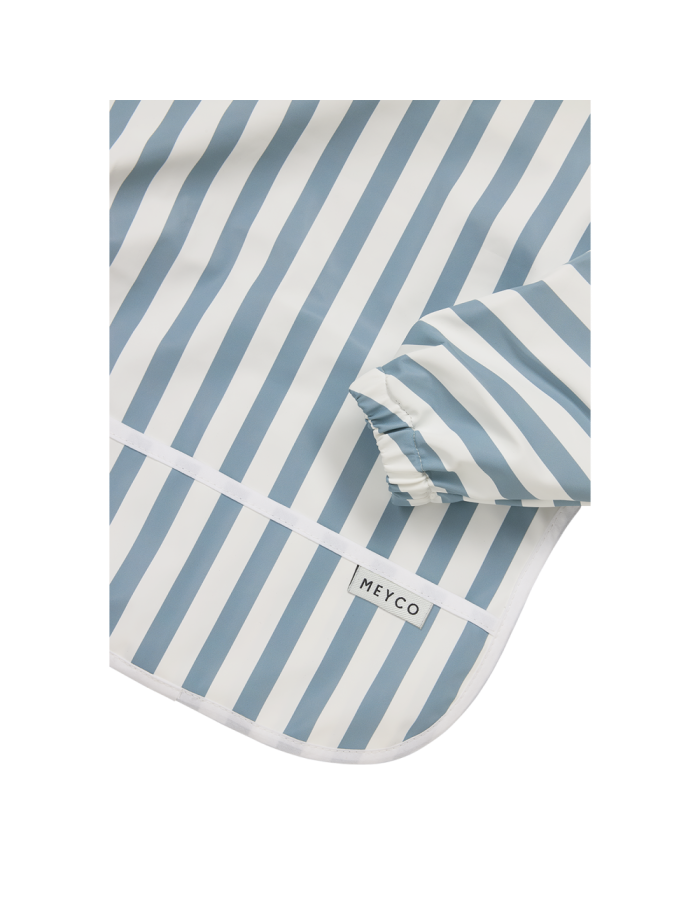 Meyco Σαλιάρα με Μανίκια Fat Stripe Jeans Blue  |  MEY-242.253.78.00A