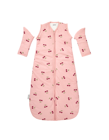 Meyco Υπνόσακος Cherry Soft Rose με αποσπώμενα μανίκια (O-5ετών) - 90cm  |  MEY-326.264.73.02
