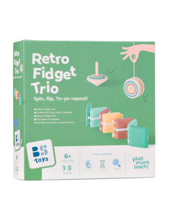 Bs Toys – Σετ 3 Retro Fidget Παιχνίδια 100% FSC Wood  |  GA559