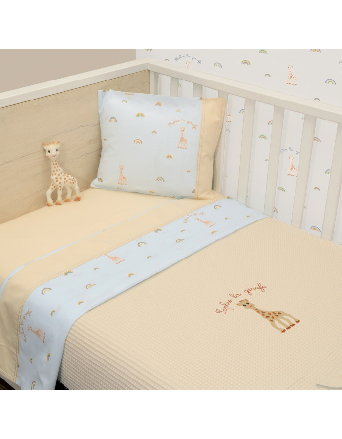 Κουβέρτα Πικέ Κούνιας 100x140 Design 504 Sophie La Girafe | 46-6720/504