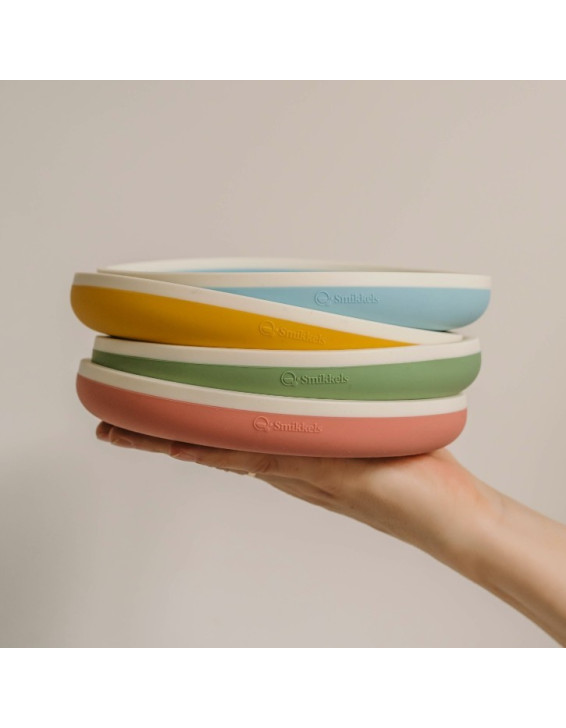 Πιάτο Σιλικόνης 18 cm - Ροζ - Smikkels | 63-30060