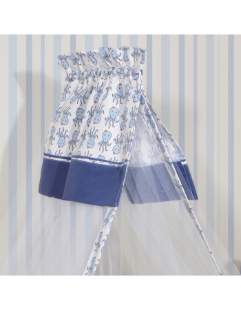 Κουνουπιέρα 180x500 cm Design 941Μπλε-Εμπριμέ | 46-2703/941