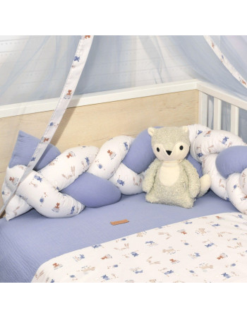 Πλεξούδα Τριπλή Βαμβακερή Design 414 20x200cm με Ειδική Εσωτερική Επένδυση Oliver Baby | 46-6713/414