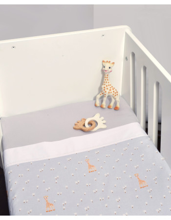 Σεντόνια Λίκνου Σετ 2τ -75x110-100% Βαμβάκι Design 505 Sophie La Girafe | 46-6704/505