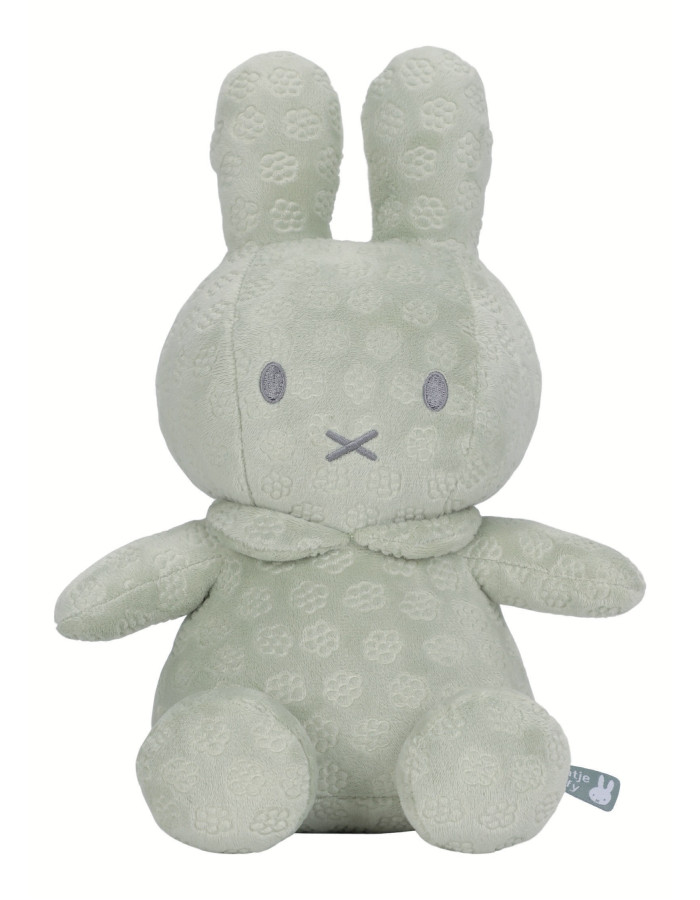 Λούτρινο Από Βελουτέ Ύφασμα 30cm Πράσινο Miffy Flowers | 47-3896