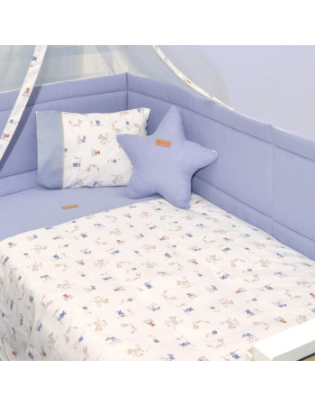 Πάπλωμα Εκρού & Παπλωματοθήκη Εμπριμέ Design 414 Oliver Baby | 46-6700/414