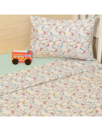 Σεντόνια Κούνιας 3 τεμ. 110x160cm 100% Βαμβάκι Design 214 Oliver Baby | 46-6706/214