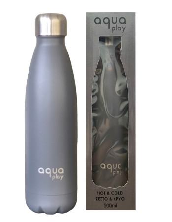 Μπουκάλι Θερμός 500 ml AquaPlay Ανθρακί | 64-57