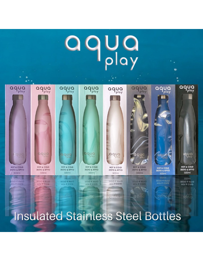 Μπουκάλι Θερμός 500 ml AquaPlay Μαύρο | 64-03