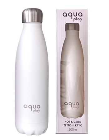 Μπουκάλι Θερμός 500 ml AquaPlay Λευκό | 64-90