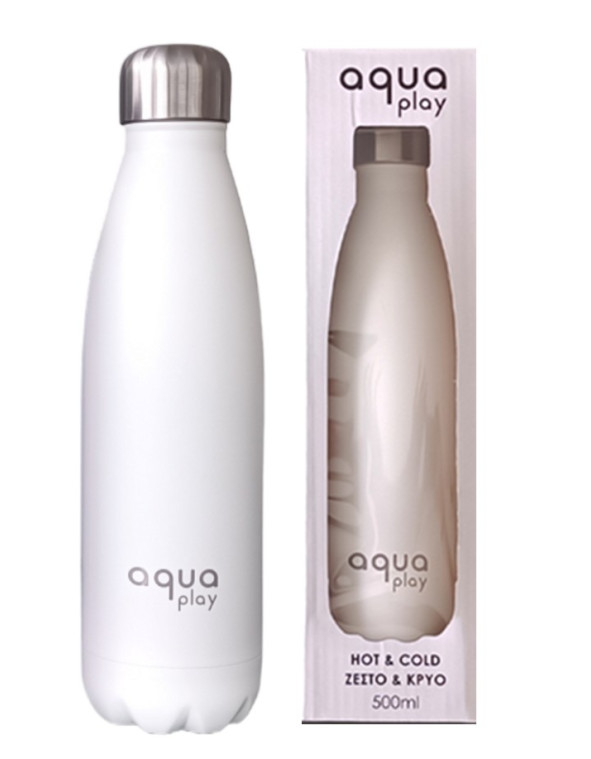 Μπουκάλι Θερμός 500 ml AquaPlay Λευκό | 64-90